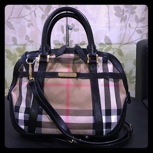Burberry Nova Check Classic Satchel Bag